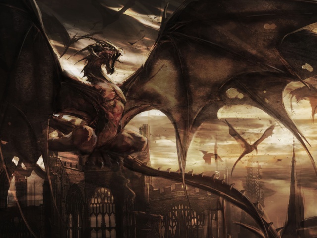 Dragon Attack wallpaper 640x480