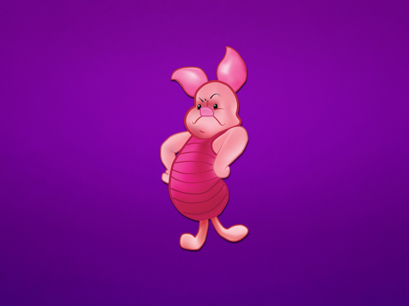 Angry Piglet wallpaper 1400x1050