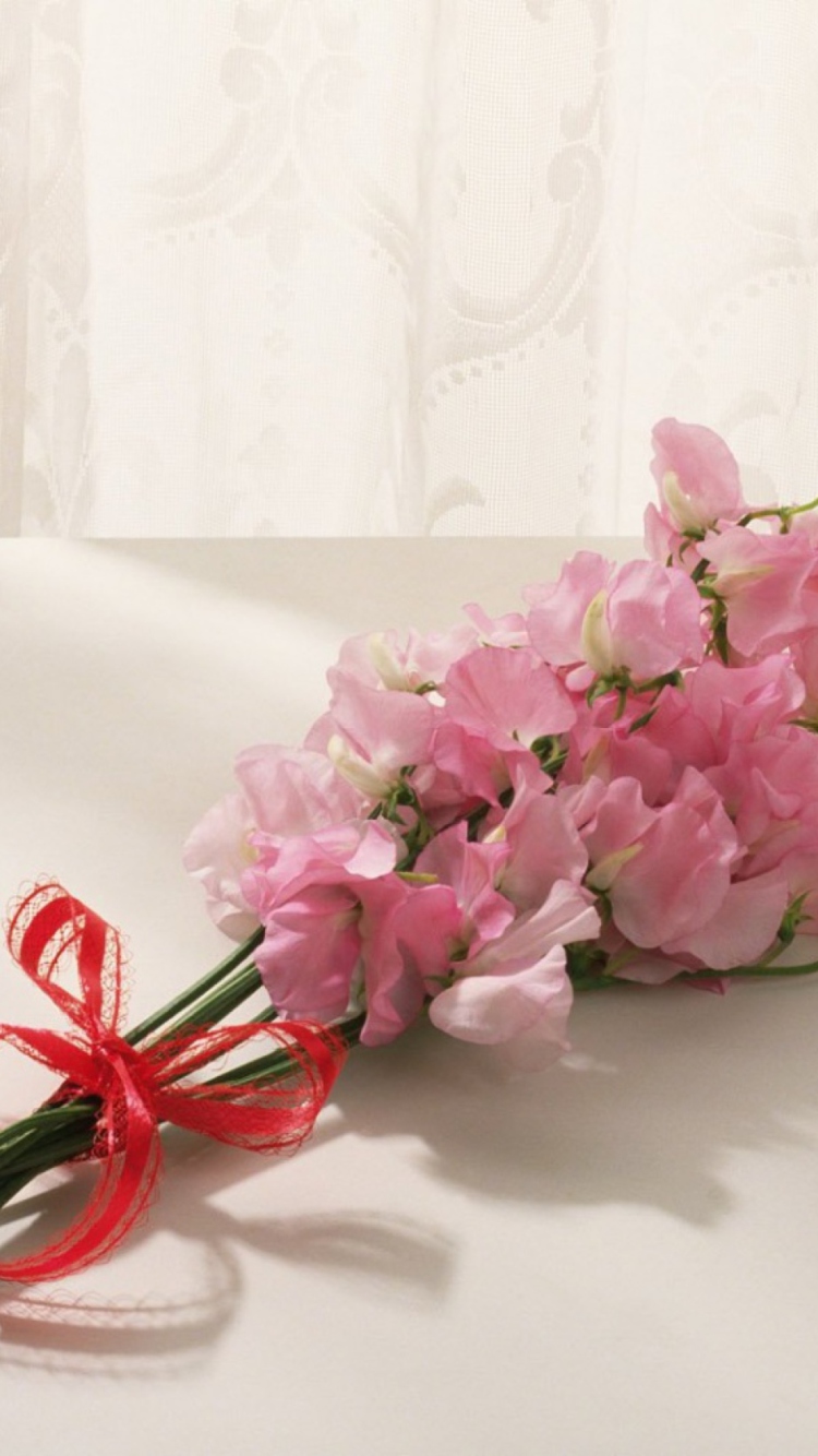 Das Pink Flowers Wallpaper 750x1334