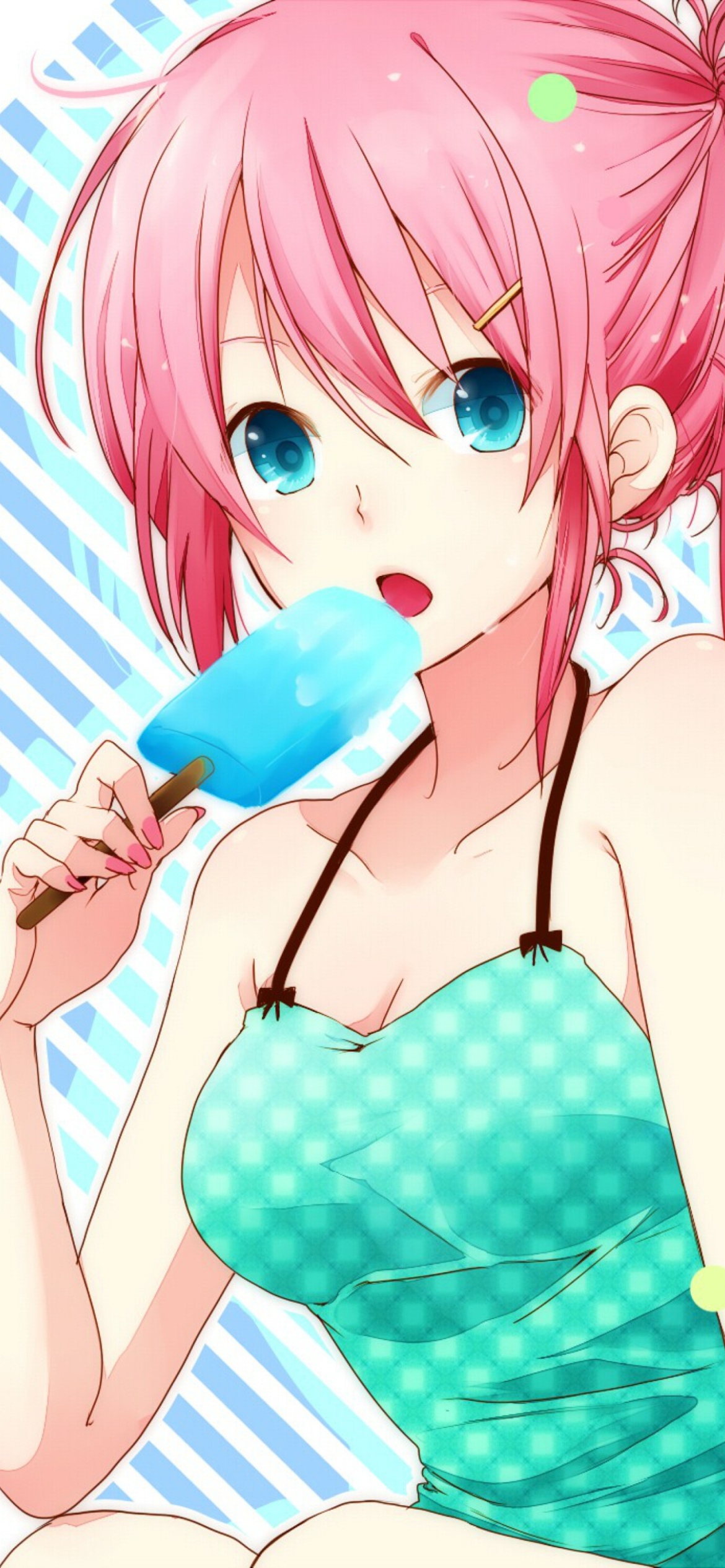 Fondo de pantalla Vocaloid Ice Cream Girl 1170x2532