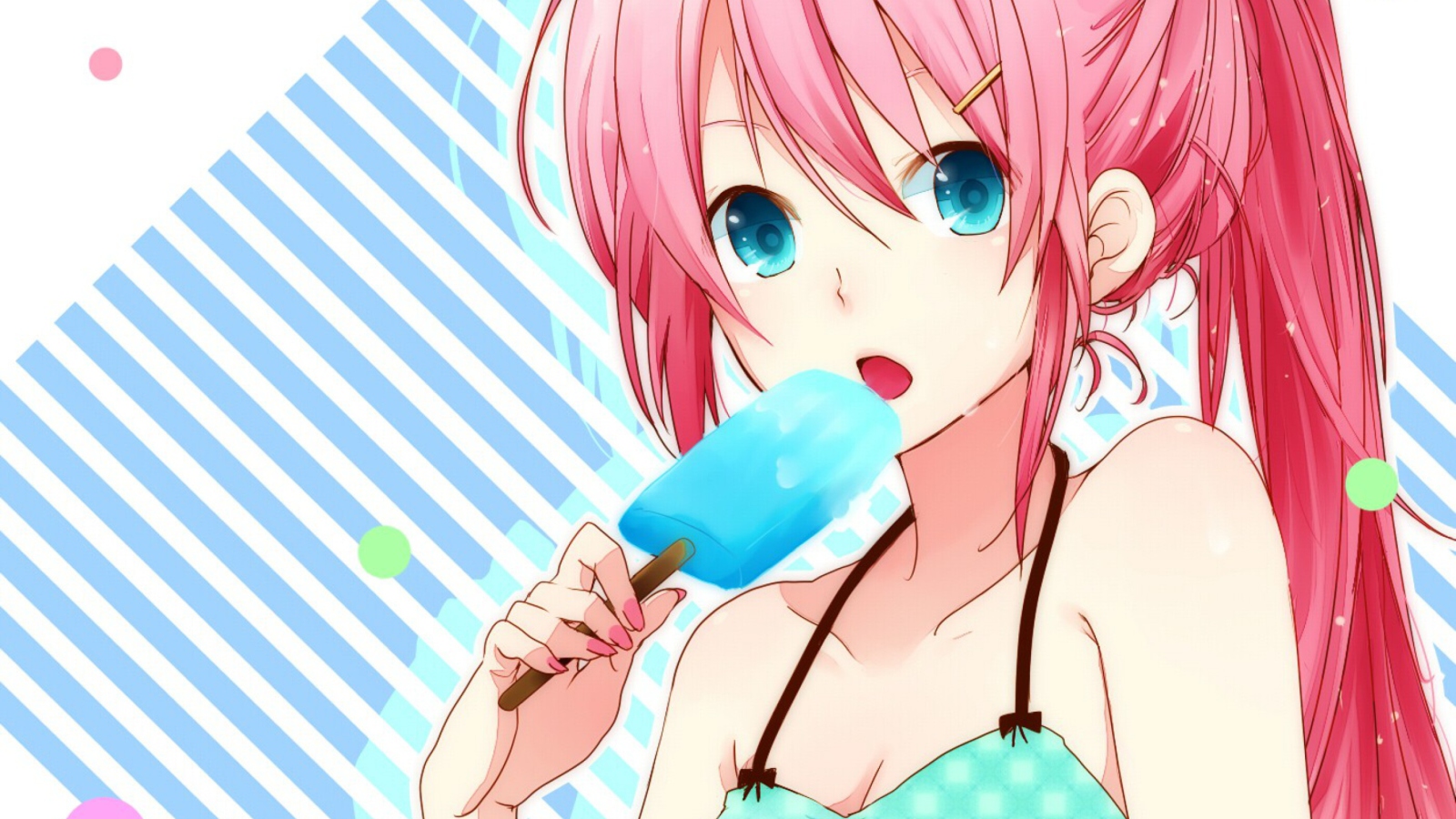 Обои Vocaloid Ice Cream Girl 1600x900