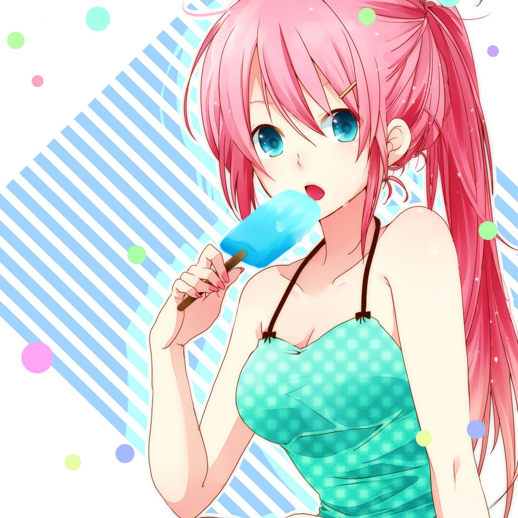 Обои Vocaloid Ice Cream Girl 2048x2048