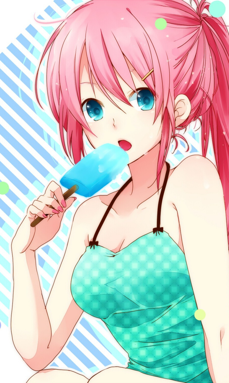 Vocaloid Ice Cream Girl wallpaper 768x1280