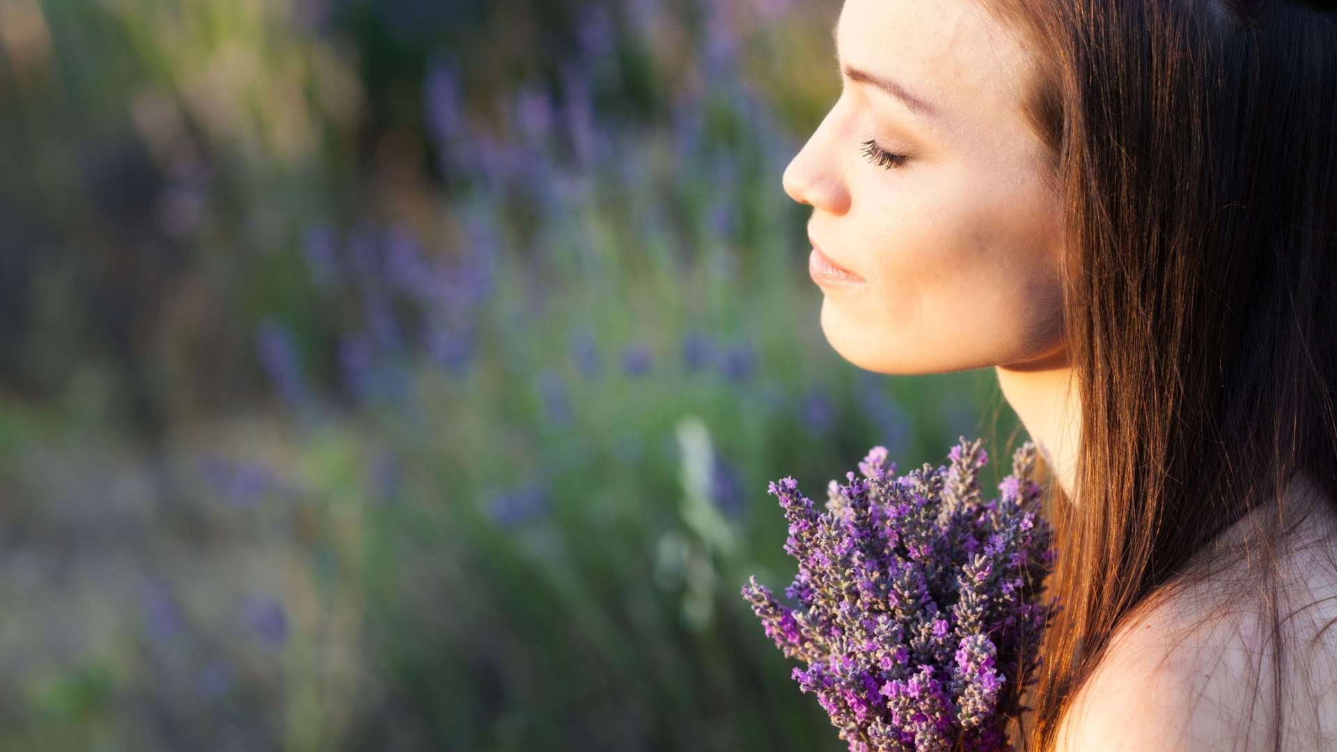 Sfondi Lavender Girl 1920x1080