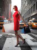 Lady From Boutique In New York wallpaper 132x176