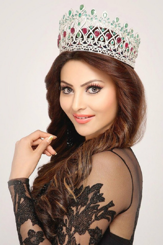 Fondo de pantalla Urvashi Rautela Miss World 320x480