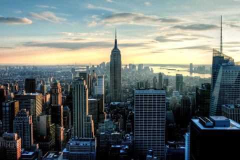 New York Cityscape wallpaper 480x320