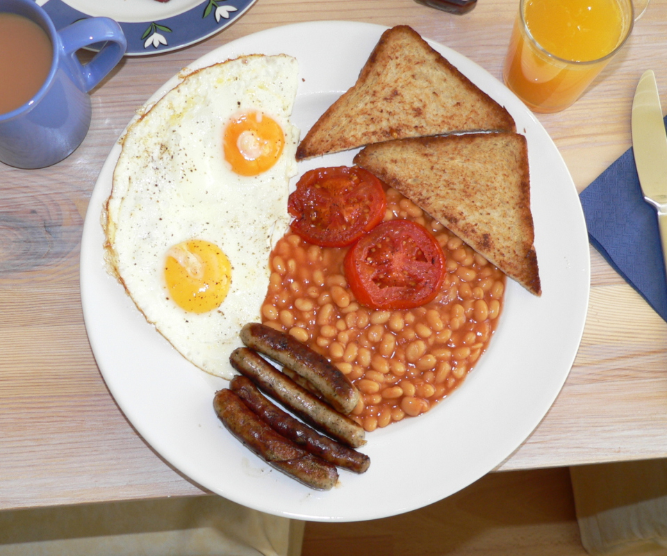 English Breakfast wallpaper 960x800