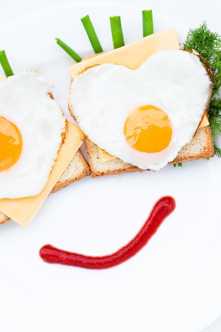 Creative Breakfast For Loved One wallpaper 320x480