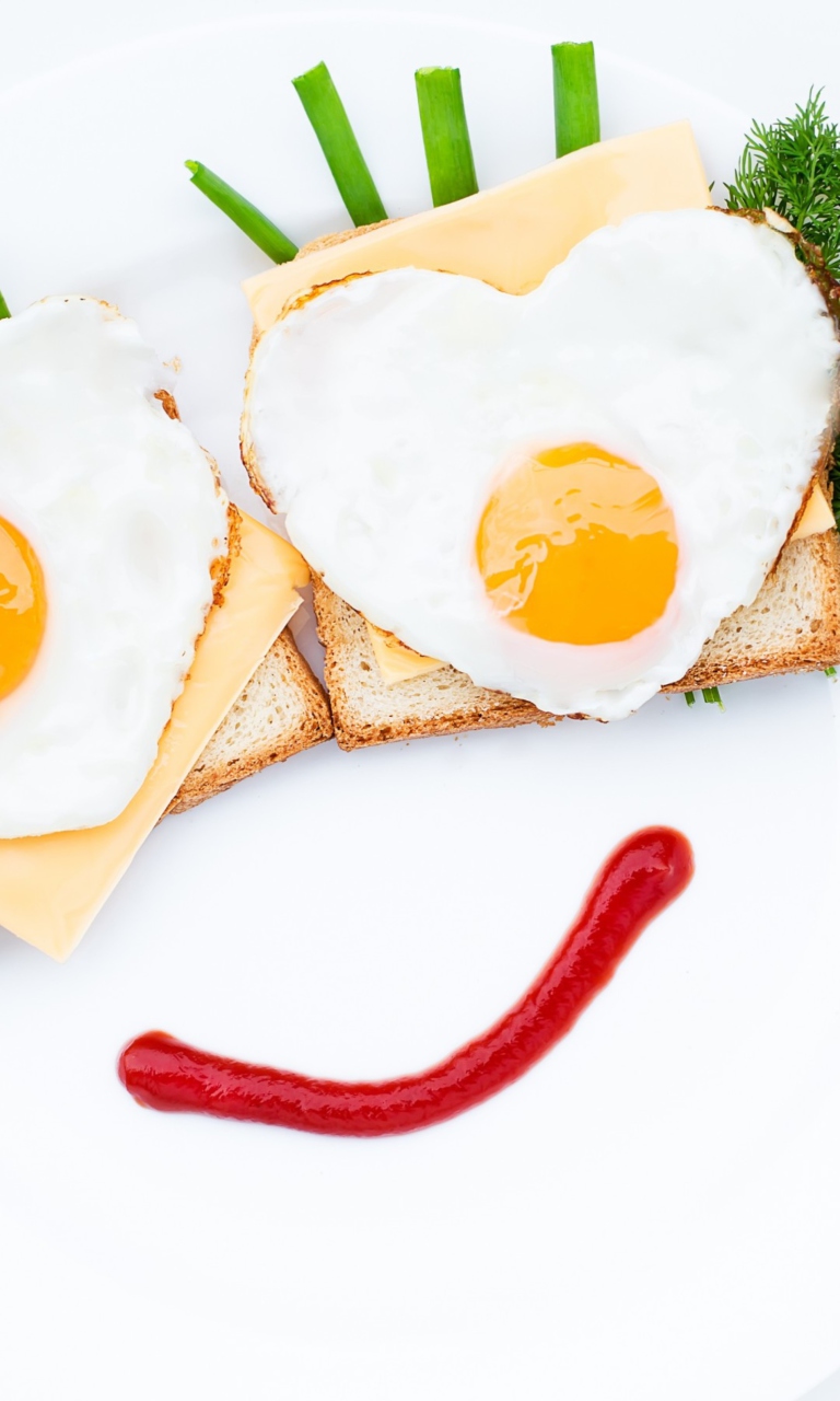 Creative Breakfast For Loved One wallpaper 768x1280