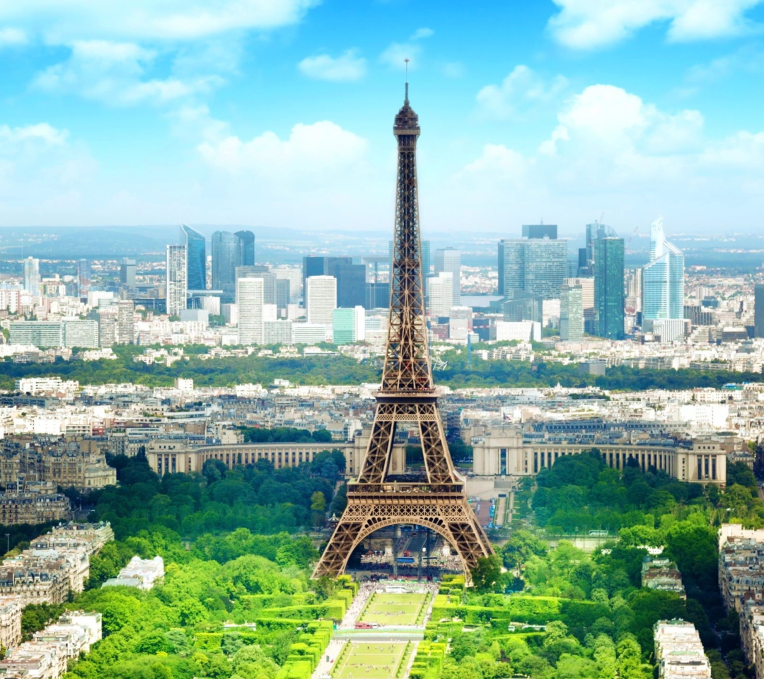 Fondo de pantalla Eiffel Tower 1080x960