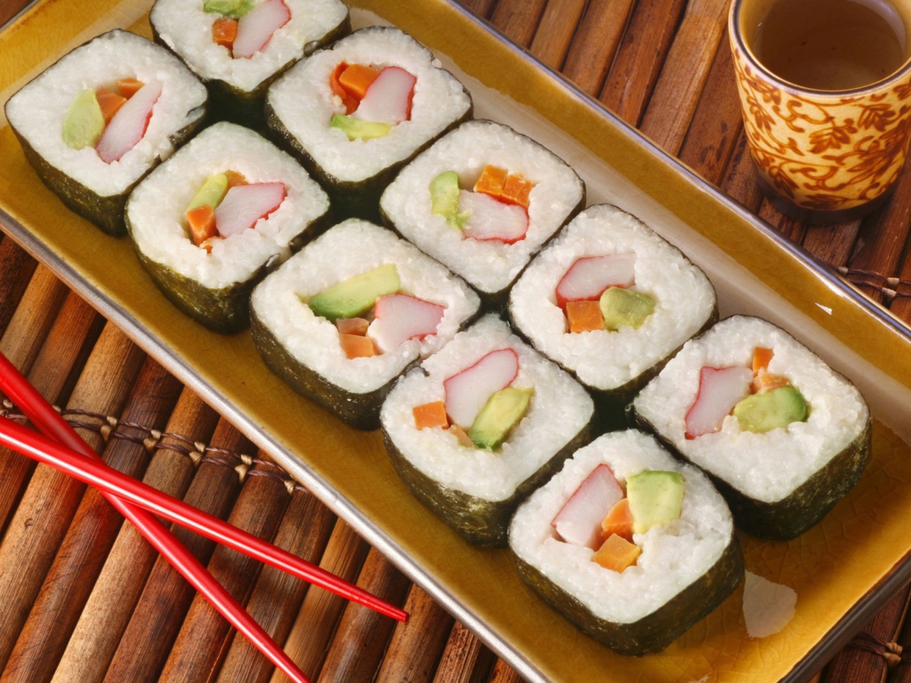 Sushi wallpaper 1024x768