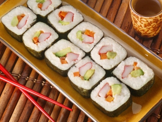 Fondo de pantalla Sushi 320x240