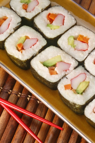 Fondo de pantalla Sushi 320x480