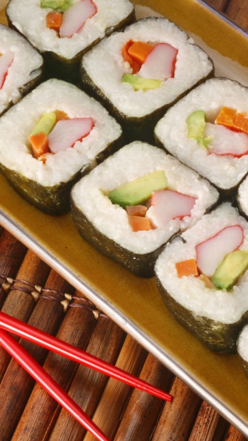Fondo de pantalla Sushi 360x640