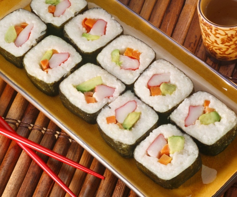 Обои Sushi 480x400