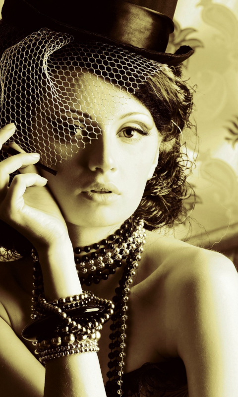 Retro Portrait wallpaper 480x800