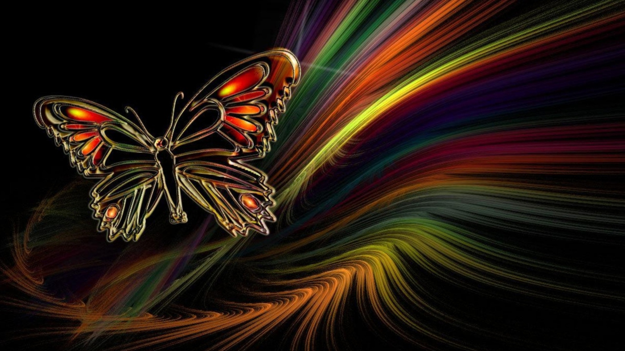 Sfondi Abstract Butterfly 1280x720
