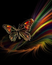 Abstract Butterfly wallpaper 176x220