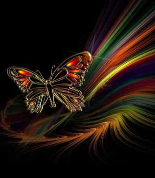 Abstract Butterfly Wallpaper for 240x320