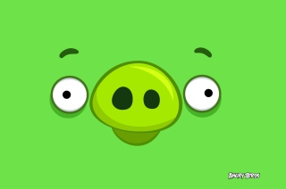 Kostenloses Angry Birds Pig Happy Wallpaper für Android, iPhone und iPad