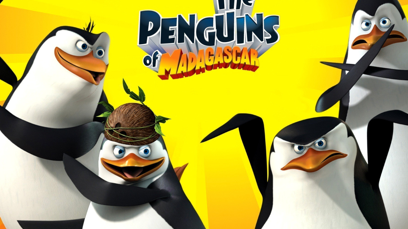 Screenshot №1 pro téma The Penguins of Madagascar 1366x768