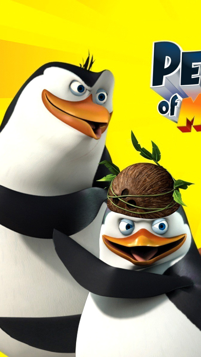Das The Penguins of Madagascar Wallpaper 640x1136