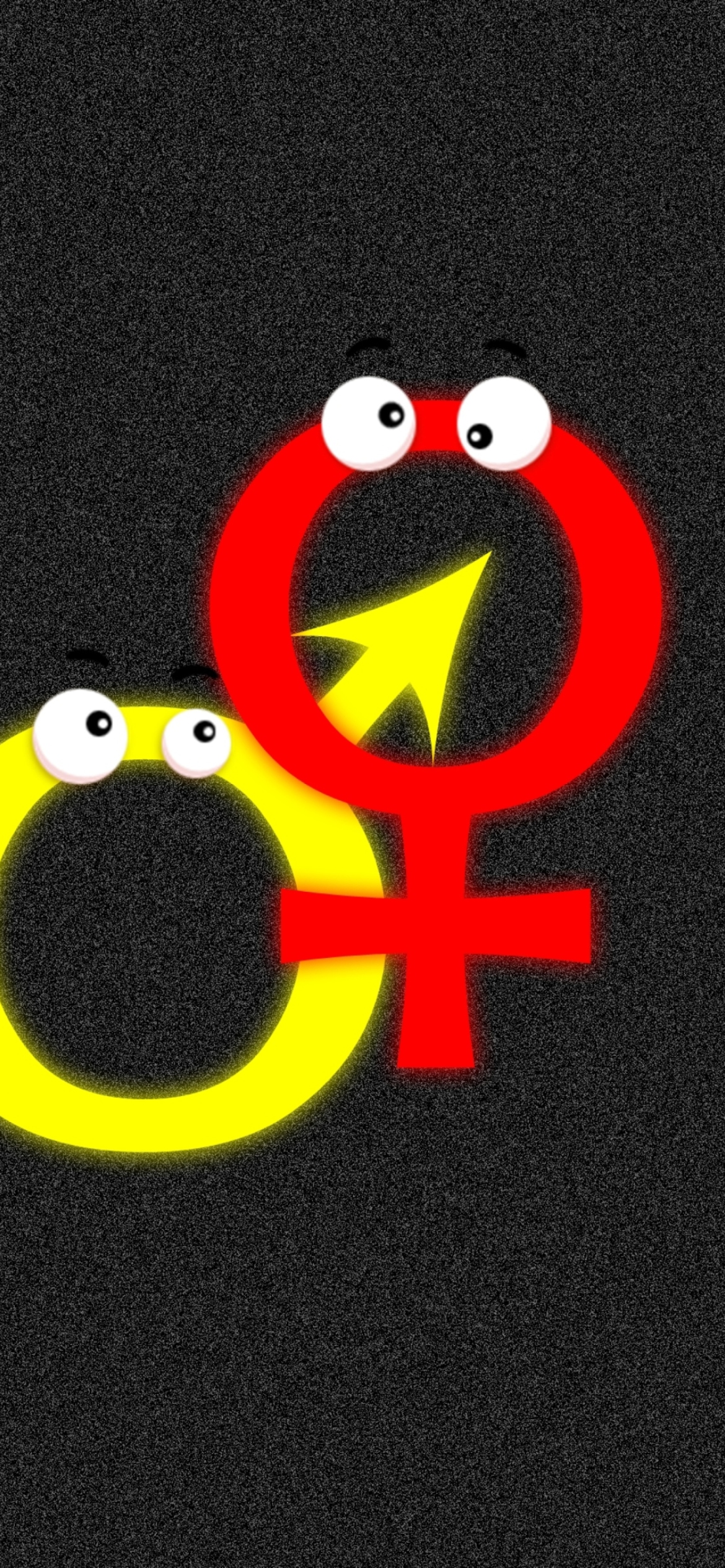 Fondo de pantalla Funny Gender Symbols 1170x2532