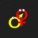 Das Funny Gender Symbols Wallpaper 128x128