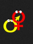 Das Funny Gender Symbols Wallpaper 132x176