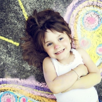 Das Cute Little Girl Wallpaper 208x208