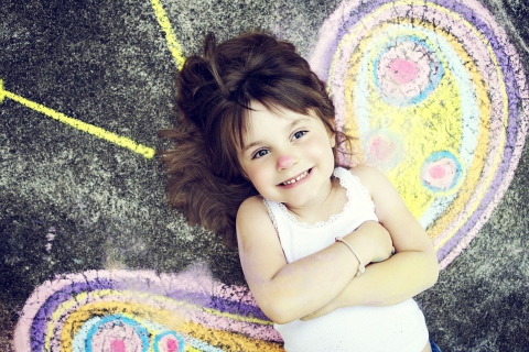 Das Cute Little Girl Wallpaper 480x320