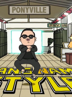 Обои Gangnam Style 240x320