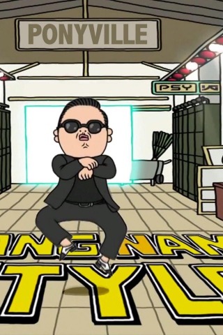 Обои Gangnam Style 320x480