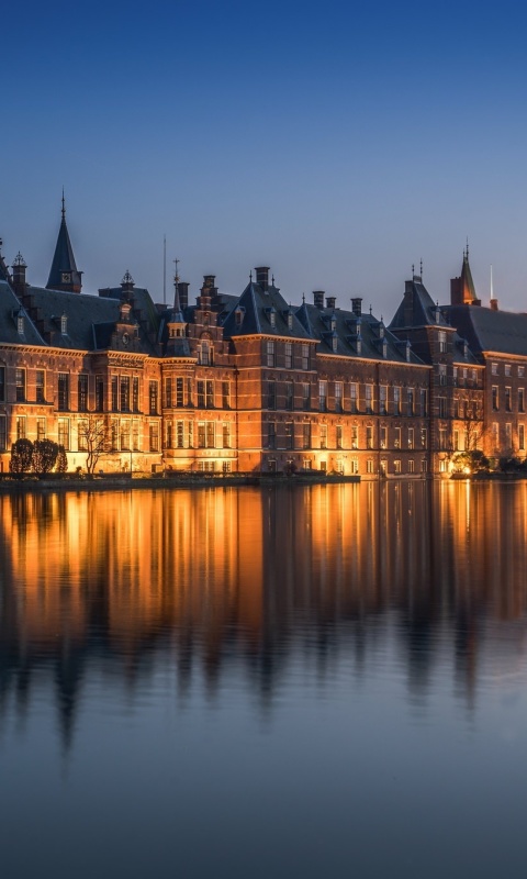 Обои Binnenhof in Hague 480x800
