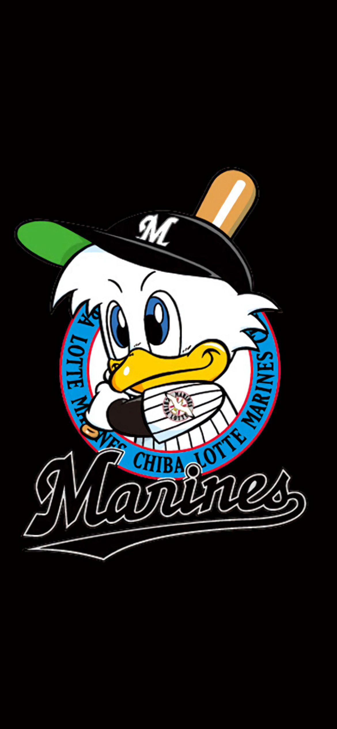 Das Chiba Lotte Marines Baseball Team Wallpaper 1170x2532