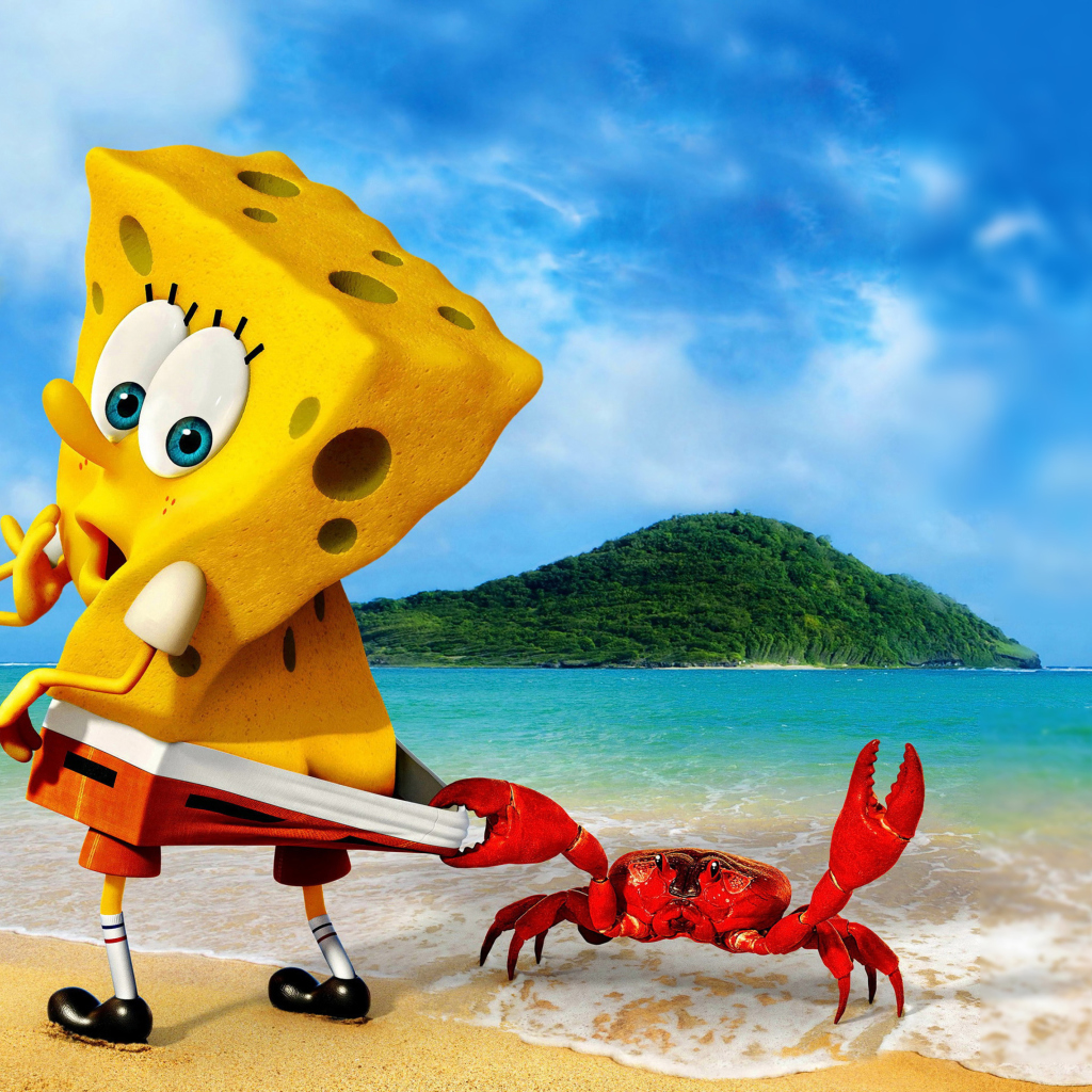Das Spongebob And Crab Wallpaper 1024x1024