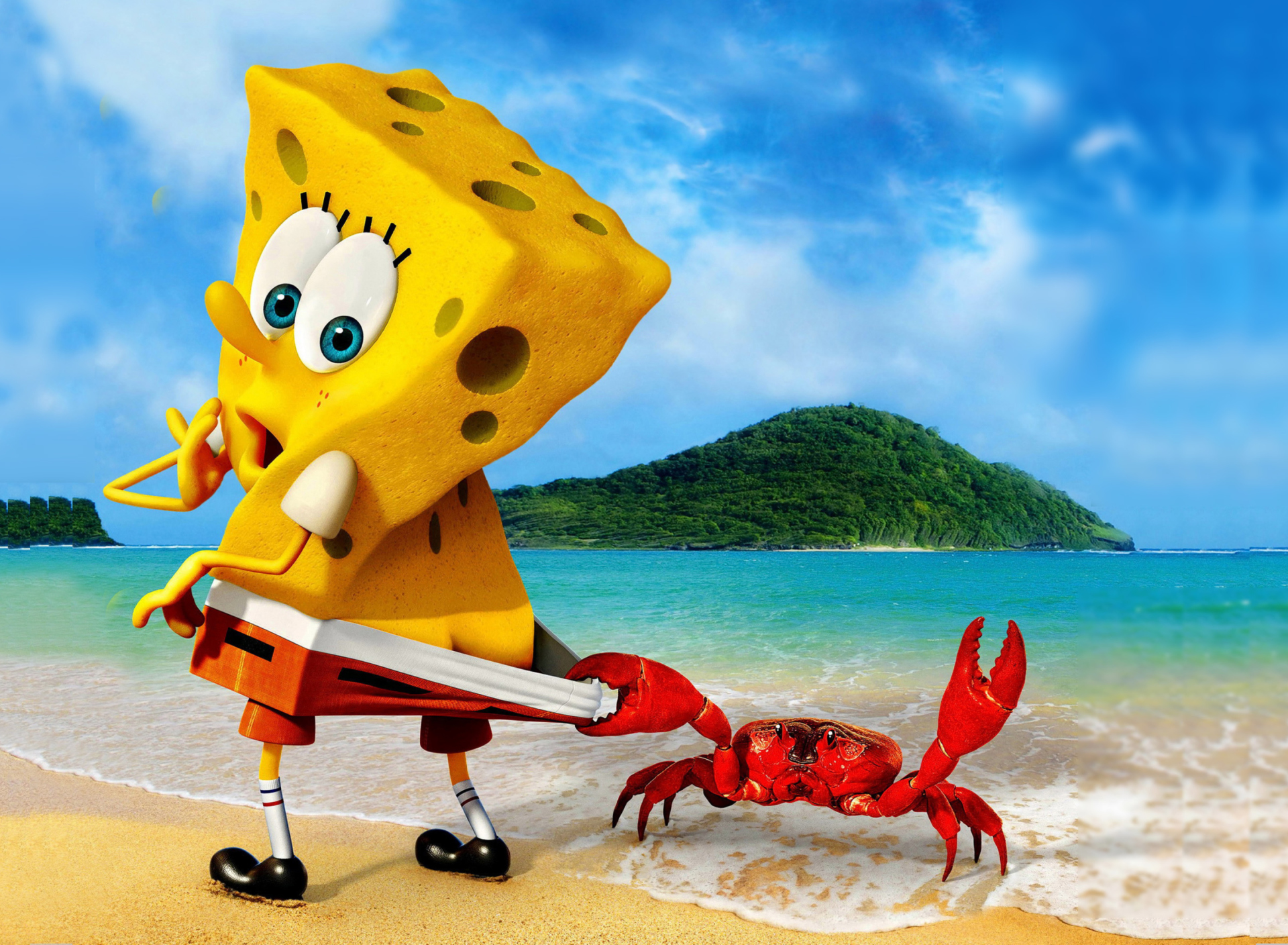 Fondo de pantalla Spongebob And Crab 1920x1408