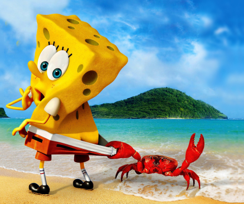 Fondo de pantalla Spongebob And Crab 480x400