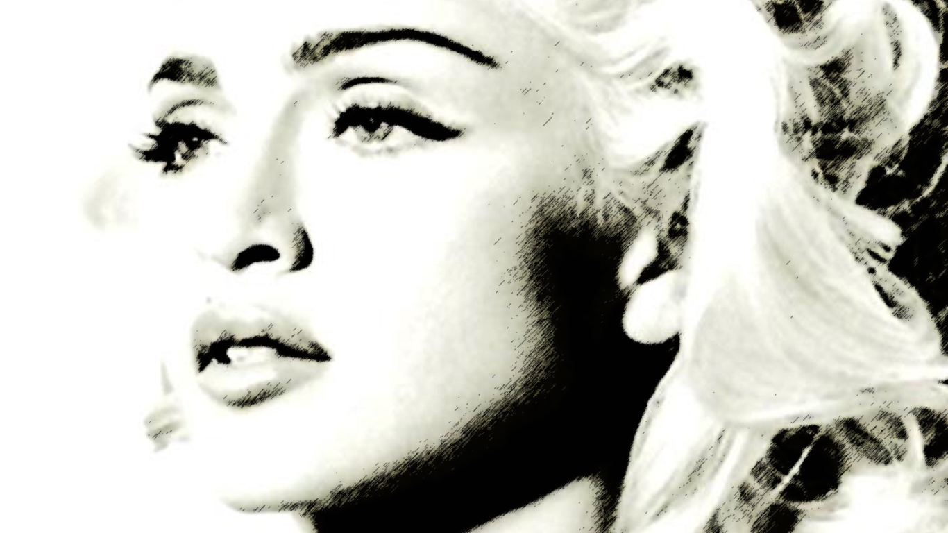 Screenshot №1 pro téma Madonna - Material Girl 1366x768