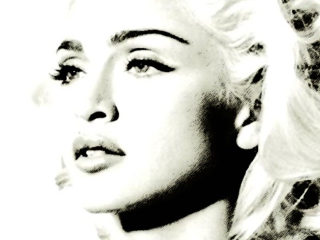 Das Madonna - Material Girl Wallpaper 320x240