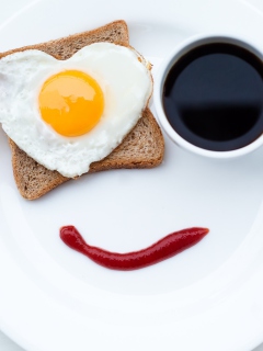 Happy Breakfast wallpaper 240x320