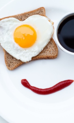 Happy Breakfast wallpaper 240x400