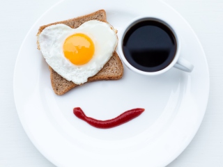 Happy Breakfast wallpaper 320x240