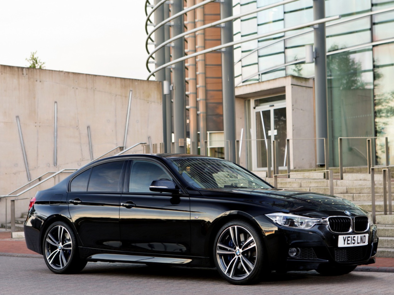 Das BMW M3 Matte Black Tinting Wallpaper 1280x960