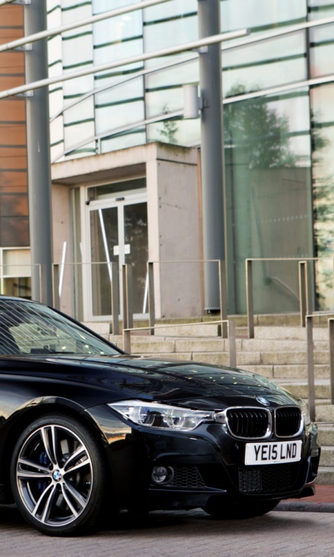 Обои BMW M3 Matte Black Tinting 480x800