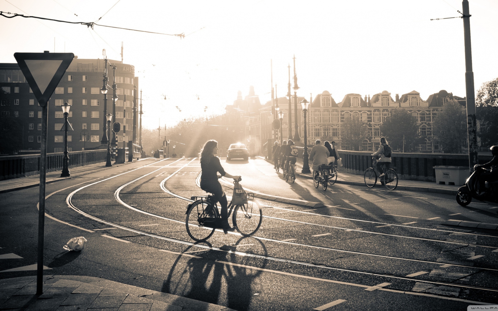 Sfondi Sunset In Amsterdam 1920x1200
