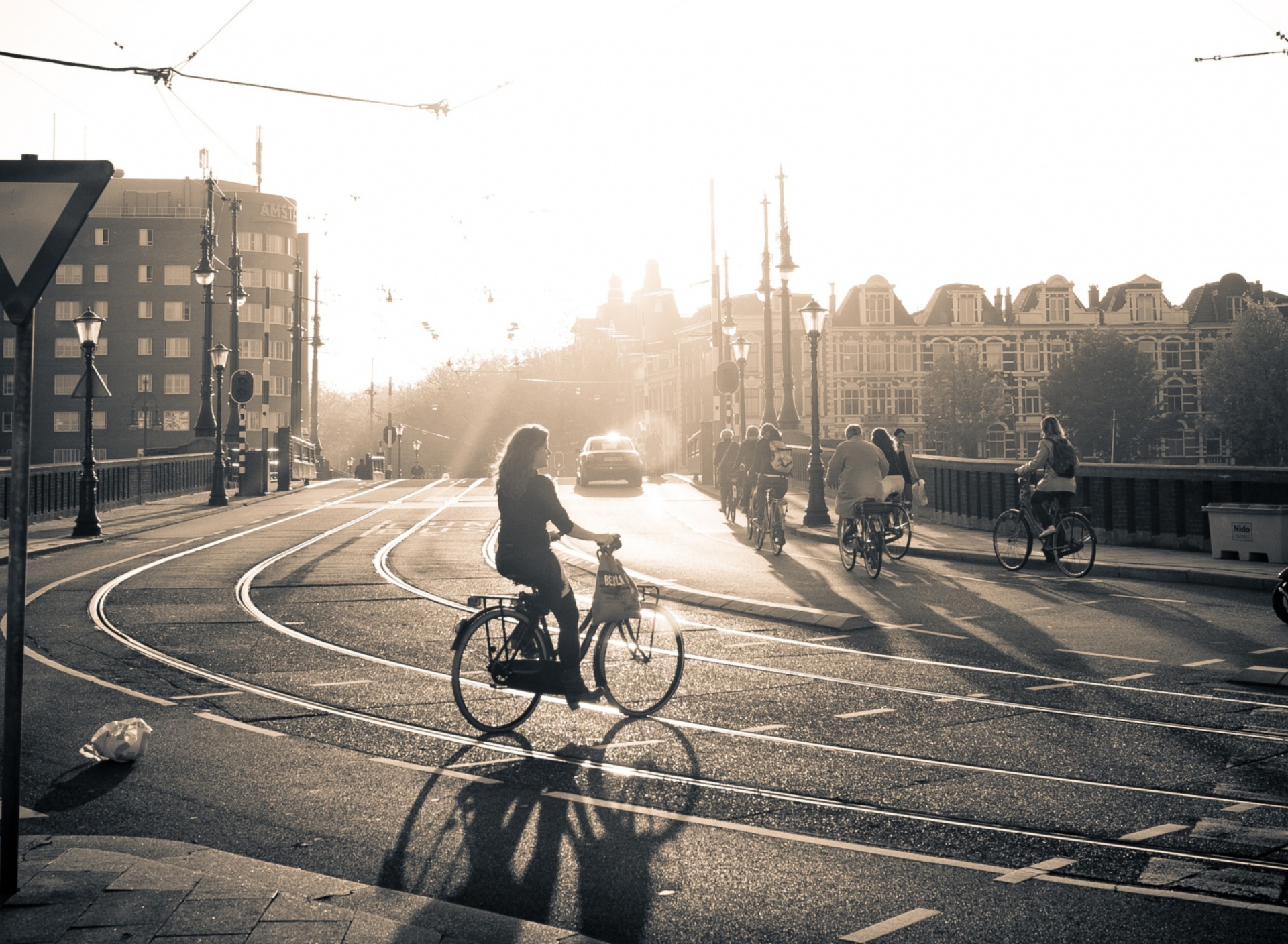 Fondo de pantalla Sunset In Amsterdam 1920x1408