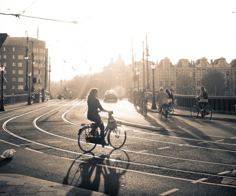 Sfondi Sunset In Amsterdam 480x400