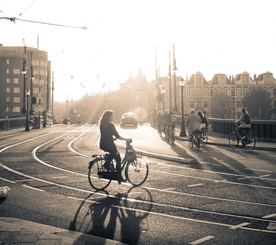 Sunset In Amsterdam wallpaper 960x854